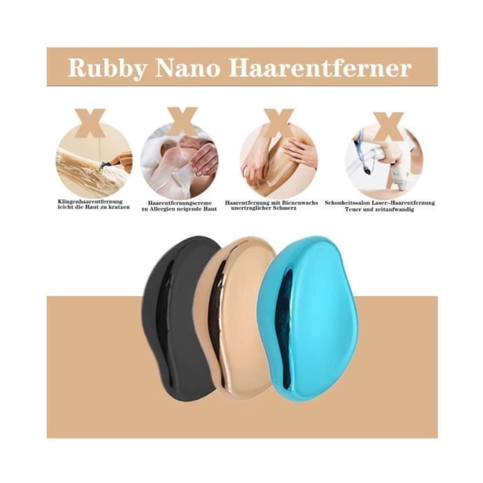 Gomme Dépilatoire - Épilateur Physique Indolore - Exfoliant - Portable