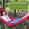 260 130 Portable Camping Hammock, Lightweight Nylon Net Hammock with Carry Bag, Outdoor Travel Garden Relaxing Hammock