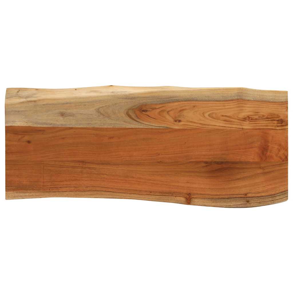 vidaXL Tischplatte 90x40x3,8 cm Rechteckig Massivholz Akazie Baumkante braun