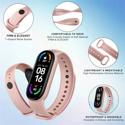 Silikonarmband für Xiaomi Mi Band 7 Armband Handgelenk Miband 5 6 NFC Sport Ersatz pulsera correa mi band 7 6 3 4 5 Armbänder