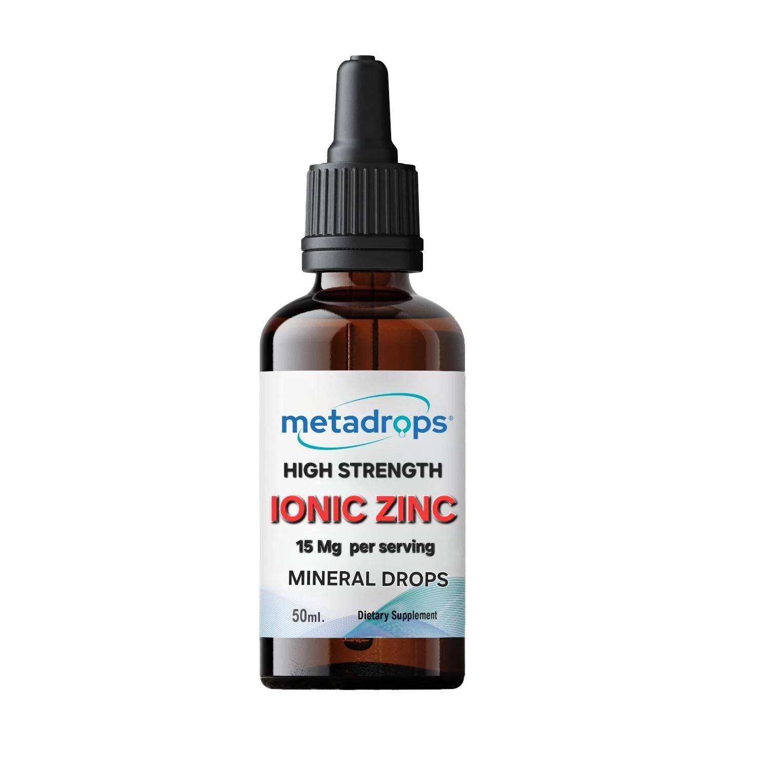 

MetaDrops Premium Ionic Zinc Pure and Concentrated 50ml for immune support