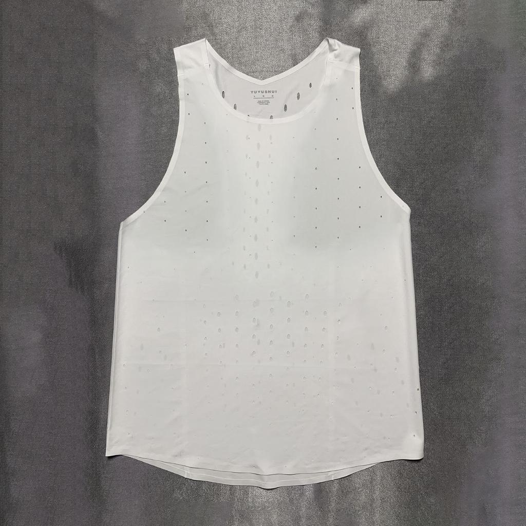 Wind Tunnel Breathable Heat-Sealed Marathon Vest for Professional Running and Fitness Training