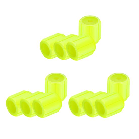 Glow-in-The-Dark Tire Valve Caps Set Universal Waterproof Lights Stem Covers Wear-Resistant Vehicle Tire Valve Caps