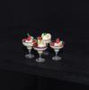 1/6 1/12 Doll House Simulation Miniature Mini Fruit Lemon Ice Cream Toy Cup Model Decor