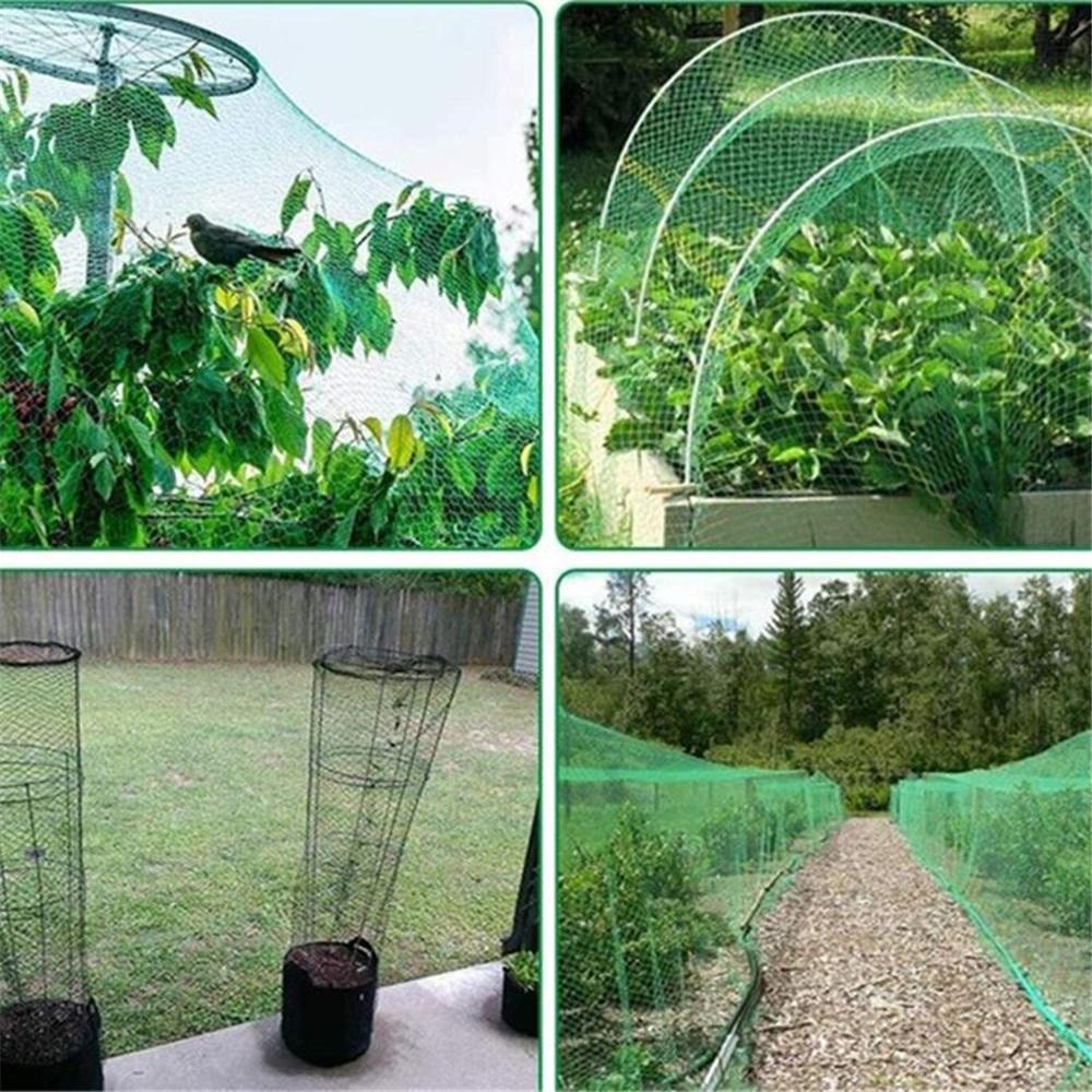 Grünes Vogelnetz – Strapazierfähiges Gartennnetz zum Schutz von Pflanzen & Obstbäumen – UV- & Frostschutz, Wiederverwendbar – Verschiedene Größen erhältlich