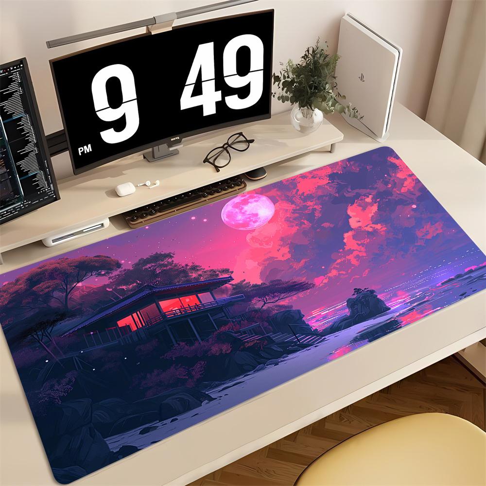 XXL Art Landscapes Mouse Pad Rubber Anti-slip Desk Mat Gamer Pc Accessories Keyboard Gaming Mat Keypad Expansion Mousepad