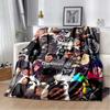 The W-Weeknd Rapper Music Album Blanket 3D Flannel Blanket Soft Throw Art For Home Decor Bedroom Sofa Naps Picnic Gifts Present