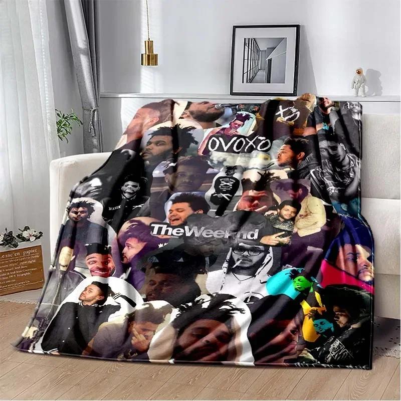 The W-Weeknd Rapper Music Album Blanket 3D Flannel Blanket Soft Throw Art For Home Decor Bedroom Sofa Naps Picnic Gifts Present