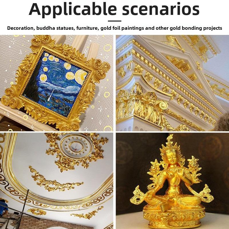 Gold Foil Paper, Silver Foil Paper, 100PCS 9 * 9cm, Used for Essential Items Such As Wedding Decoration, Kitchen Home Decoration, Nail Decoration