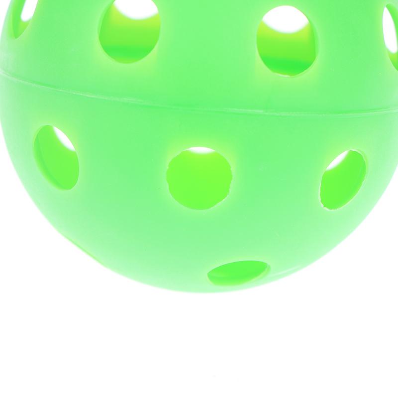 Bola de taco de floorball de 72 mm, bola de beisebol macia de plástico de pvc, bola de prática esportiva