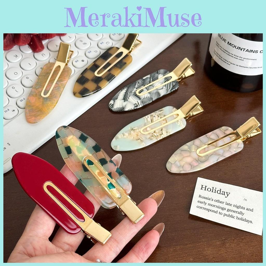 Acetate Trendy Oversized No Trace Hair Claw Versatile Plaid Hair Clip Women For