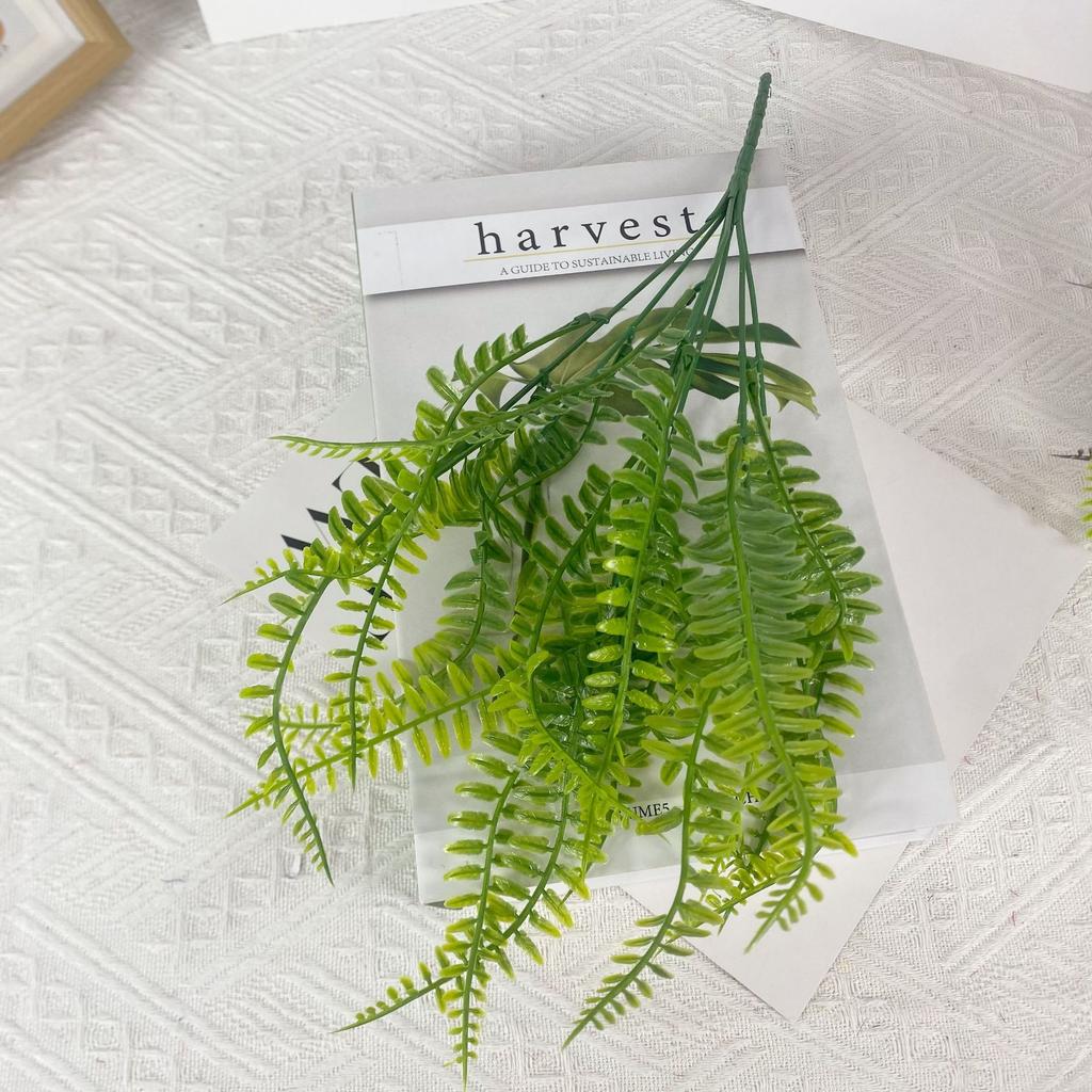 Artificial Simulation 7-Fork Plastic Persian Grass Home Decoration Gardening Wedding Outdoor Decoration