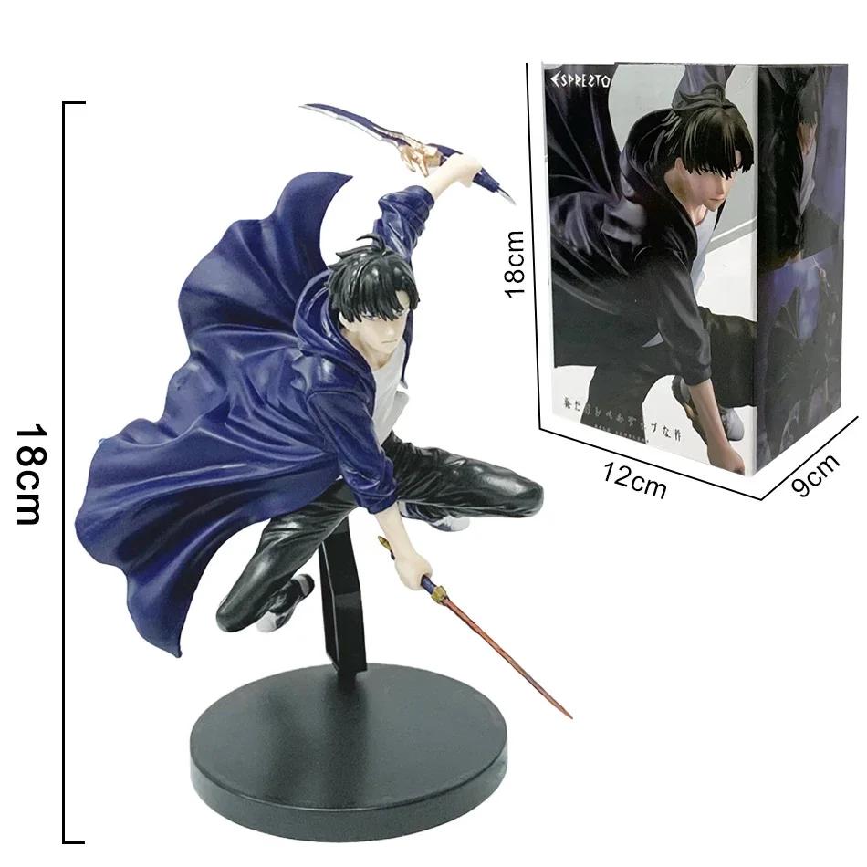 Solo Leveling Shadow King Figure Sung Jinwoo Cheng Xiaoyu Handheld Model Desktop Ornament Anime Collection Model Gift
