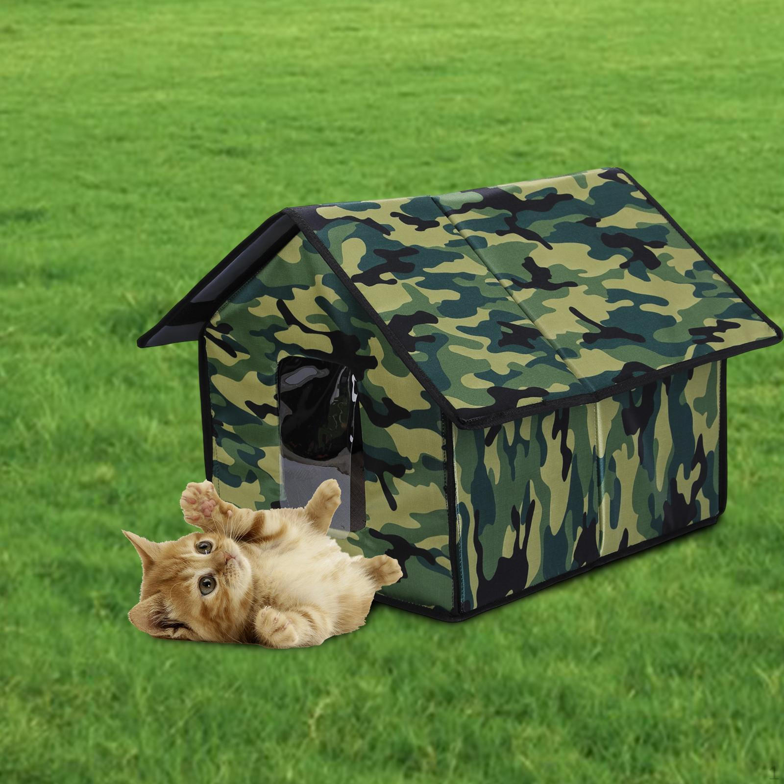 

Кошачий домик для уличных кошек, приют для бродячих кошек, лежанка для собак, товары для животных, пещера для котят, теплая Pointed Top