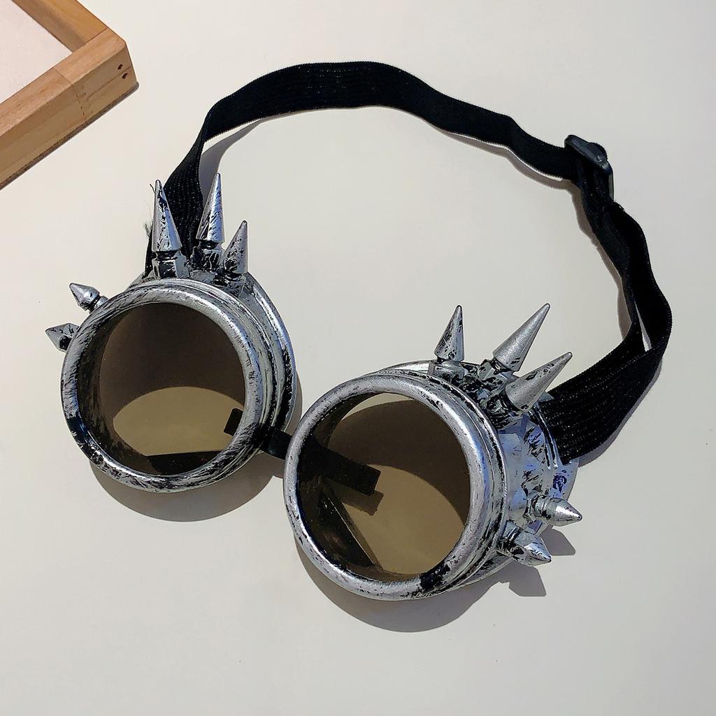New Halloween Costume Retro Punk Steam Glasses Party Holiday Colsplay Decoration Props Women‘s Glasses Men‘s Glasses