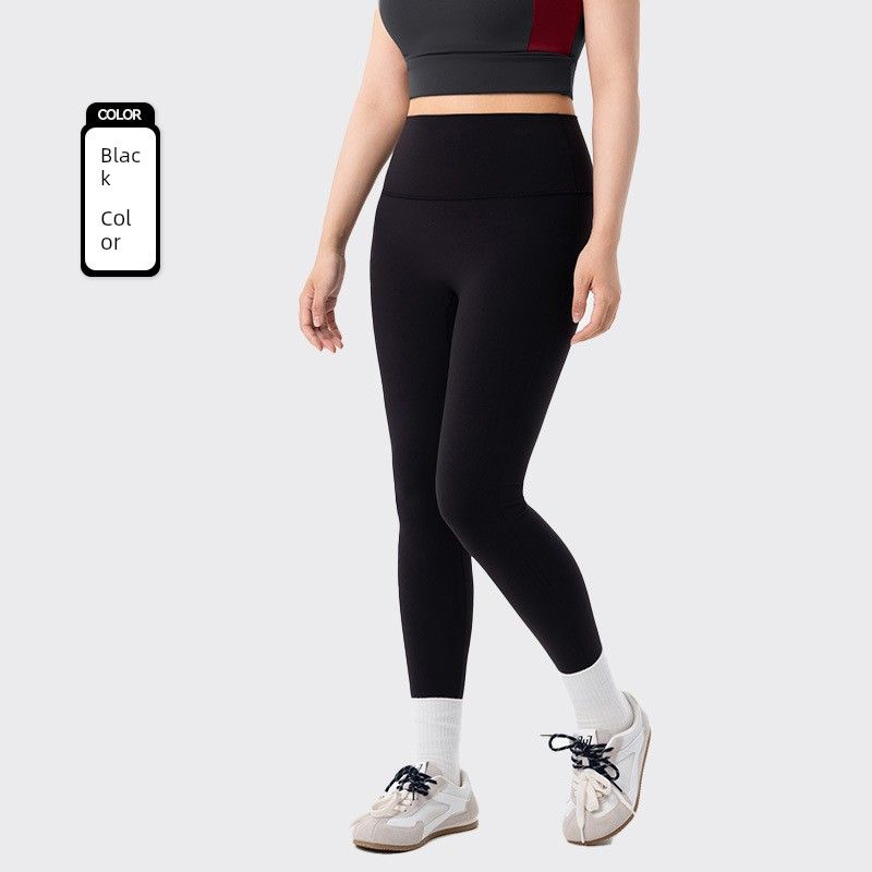 

Lu Same Style Yoga Pants Women s Plus Size Ladies No Size Nude Feel High Waist Shaping Fitness Pants Antibacterial Sports Tights Black One size