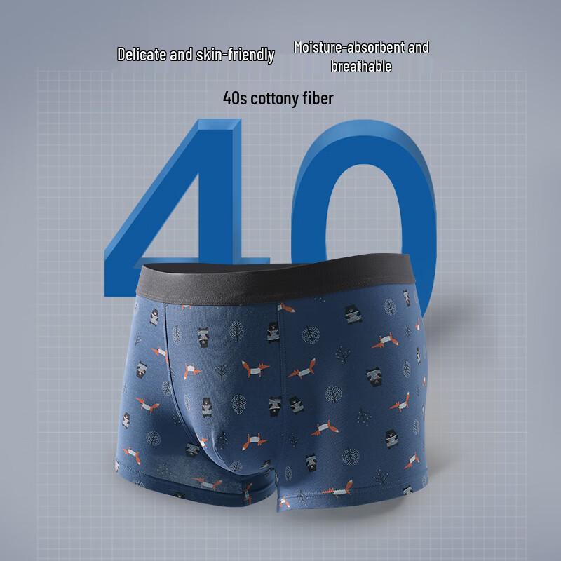 Fenteng Men's Breathable Cotton Boxer Briefs