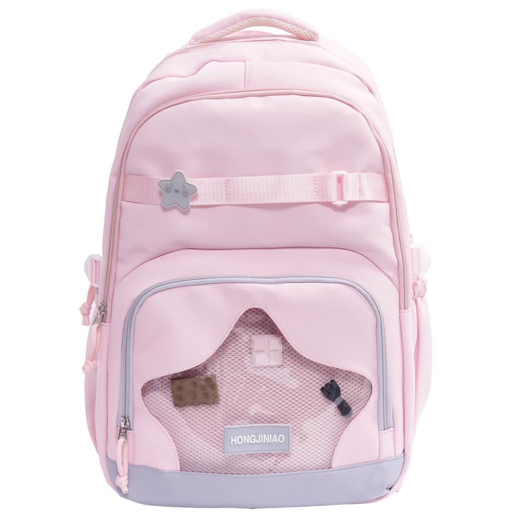 Schoolbag School Bag for Girls Junior High School Students Large Capacity High School Students Elementary School Students Grades 1-1 Lightweight