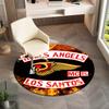 Gang Violence Motorcycle Enthusiasts Hells Angels Motorcycle Club Circular Carpet Is Soft, Home, Bedroom, Door Mat Decoration, and Non Slip Carpet E3
