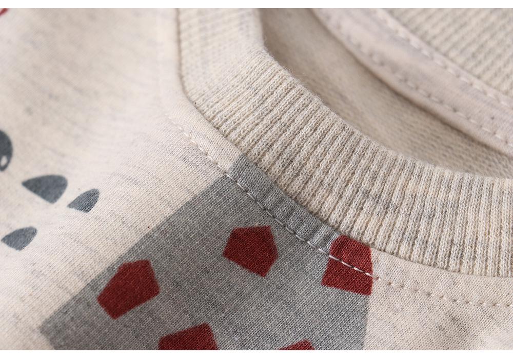 Boys' Cartoon Knitted Cotton Sweatshirt - Long Sleeve Autumn European & American Style