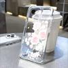 Pink Roses with Dewdrops Lucency Phone Case for IPhone 14 15 16 13 12 11 17 Pro Max 12 13 Mini Soft Cover