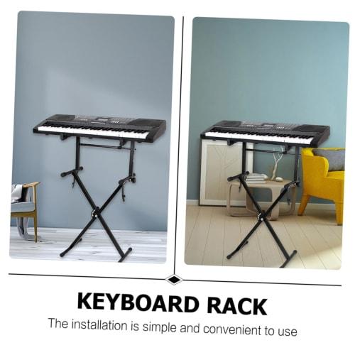 LIFKOME Adjustable and Telescopic Keyboard Elevation Rack, 2-Pack, Compact, Lightweight, Portable, Folding Design