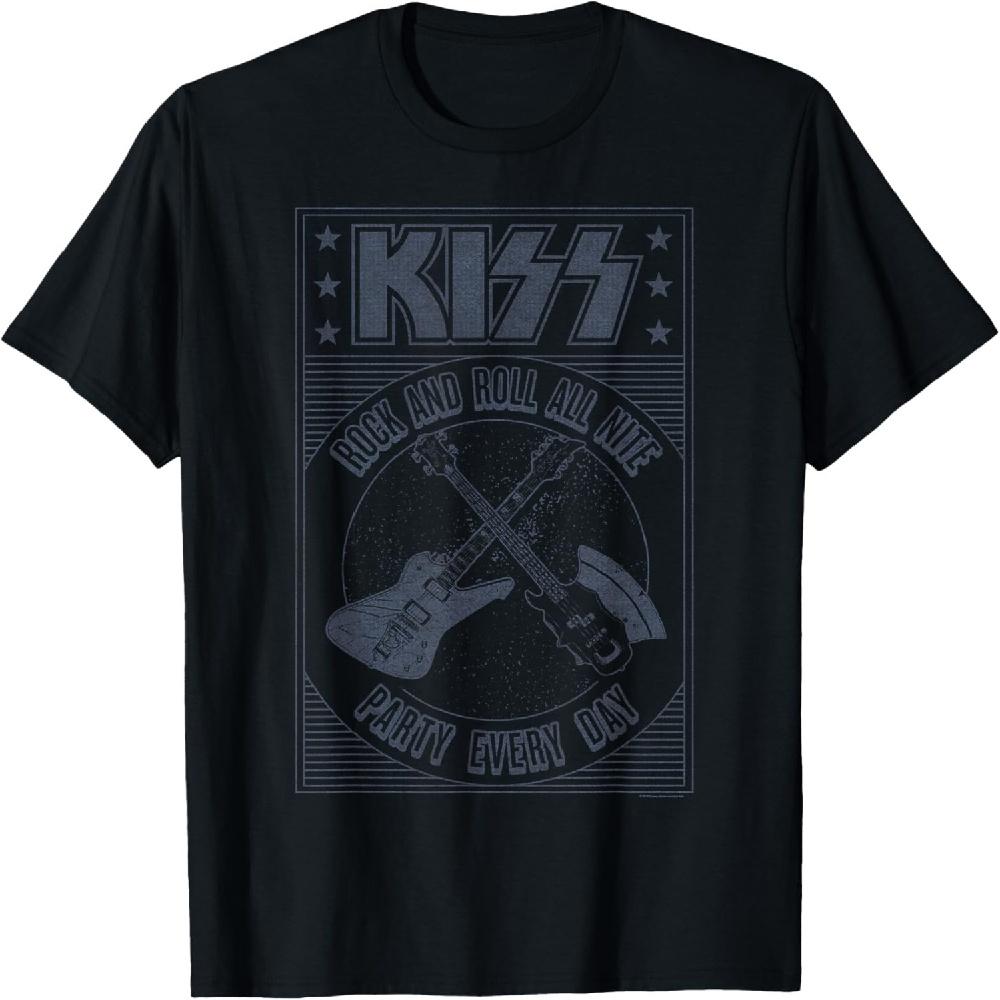 

KISS Men s Black Party Sports T-Shirt XXXXXL чорний