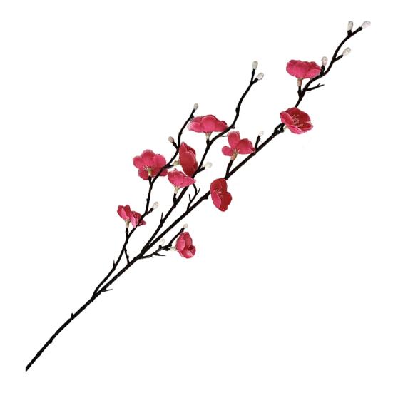 10 шт. Искусственные Цветы Сливы, Поддельные Цветы Зимнего Жасмина на Длинных Стеблях, Реалистичные Искусственные Шелковые Ветви Сакуры для Свадьбы, Домашнего Офиса, Спальни, Вечеринки, Стола