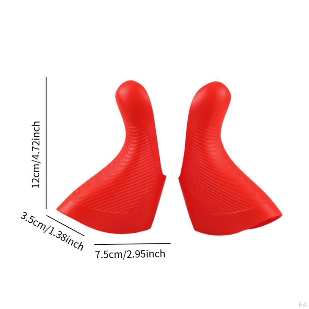 2 Stück Handschalthebelabdeckungen Rennrad Bremshebel Gummis Fahrrad Lenkergriffe Elegante Überzüge