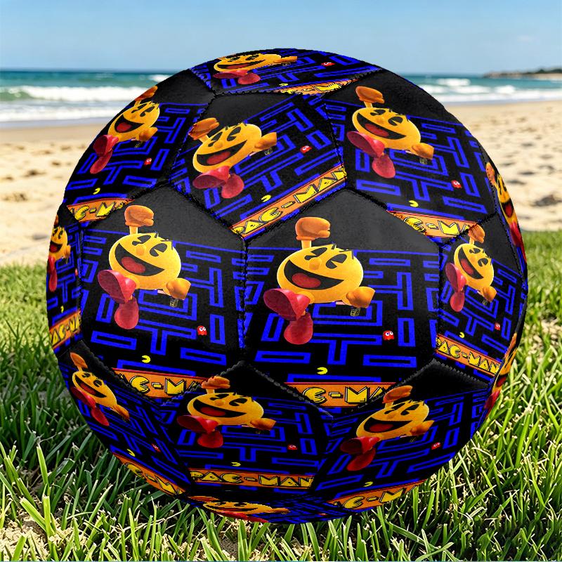 Game MAN Print Size 5 Soccer Ball, PU Wear Resistant Football for Match Training and Daily Practice, Birthday Gift for Soccer Fans