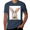 Rabbit Watercolor Animals Nursery Decor Tshirt Classic Basic Casual Tshirt