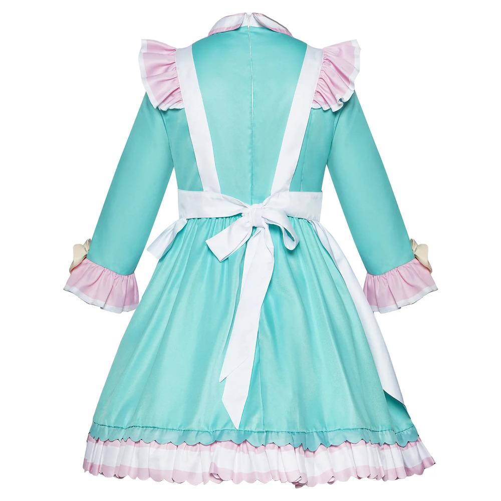 Kangel Cosplay Ame-Chan Hizmetçi Elbisesi Anime Muhtaç Yayıncı Aşırı Yükleme Kostümü Kız Cadılar Bayramı Partisi Kıyafeti