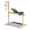 Solid Wooden Bird Toys Parrot Stand Parakeet Toy Playground Cage Perch Ladder Play Birds Swing Gym Cockatiel Hamsters Wooden