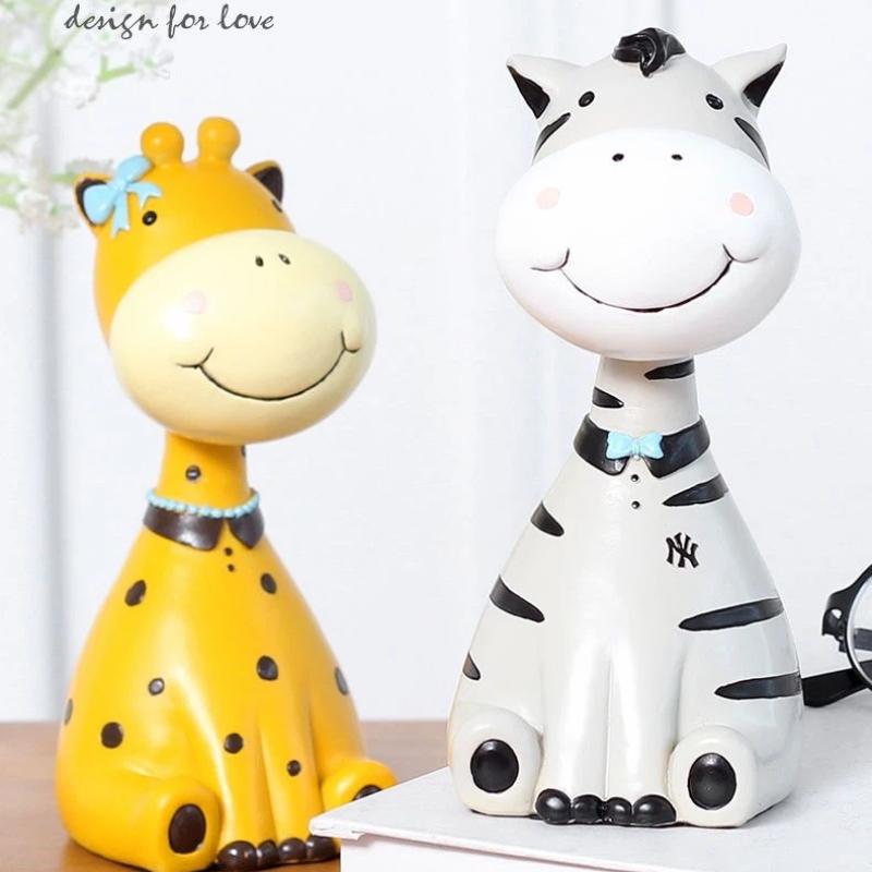 Niedliches Tierharz Schreibtischornament und Brillenhalter, Dekorative Desktop-Figur für Büro, Zuhause und Arbeitszimmer