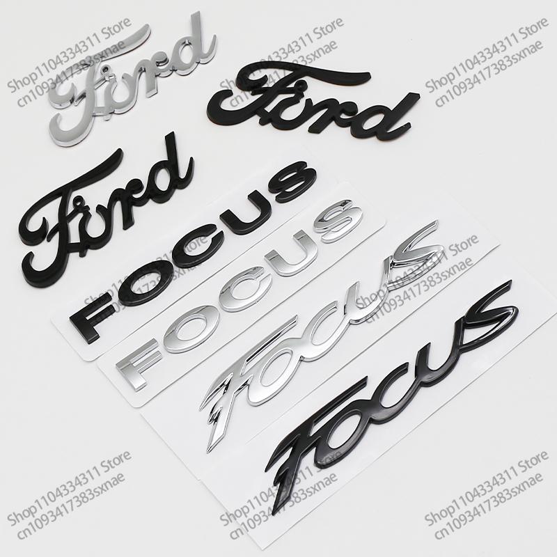 AJH1 1Pc 3D ABS Letter Rear Trunk Badge Emblem Replacement For Ford Focus MK3 MK4 MK6 MK7 Auto Tuning Exterior Styling Accessory
