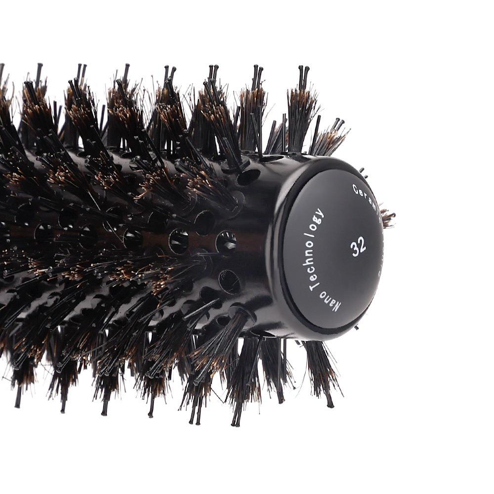 Round Barrel Round Rolling Brush with Pointed Tail Hair Curling Brush Salon