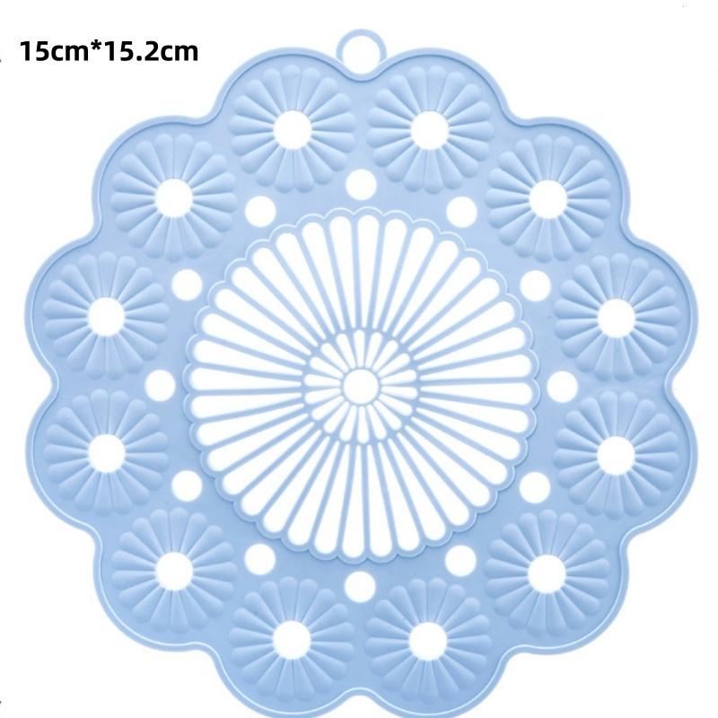 Silicone Flower Coasters Heat Insulation Anti-scald Waterproof Mats Creative Scandinavian Style Coffee Coaster Kitchen Accessory