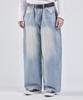 VTWO Vintage Washed Wide Denim Pants (Light Blue)