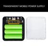 Portable 18650 Battery Storage Box with Fast Charging Function 18650 Battery Box, Quick Charging Power Banks Enclosure