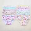12PC/Set Baby Girls Briefs Cotton Panties Kids Floral Underwears Children Short Underpants For 2-12Years