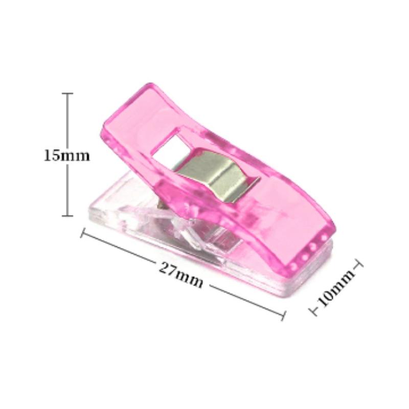 

5-20 шт. Швейні кліпси Багатоцільові пластикові Кліпси для рукоділля Квілтингу Зшивання В язання гачком В язання Безпечні затискачі Аксесуари для шиття своїми руками 5Pcs рожевий
