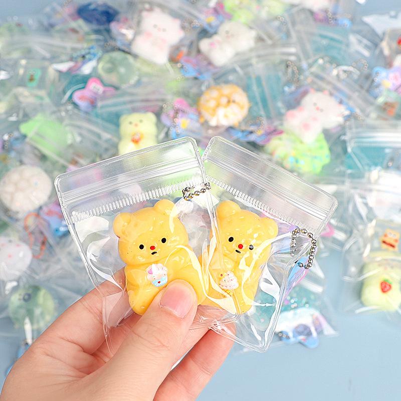 5/10pcs Taba Squishy Kawaii Mini Delicate Animal Cat Claw Ice Cube Bear Handmade DIY Kids Gift Pendant Extruded Blind Box Gift