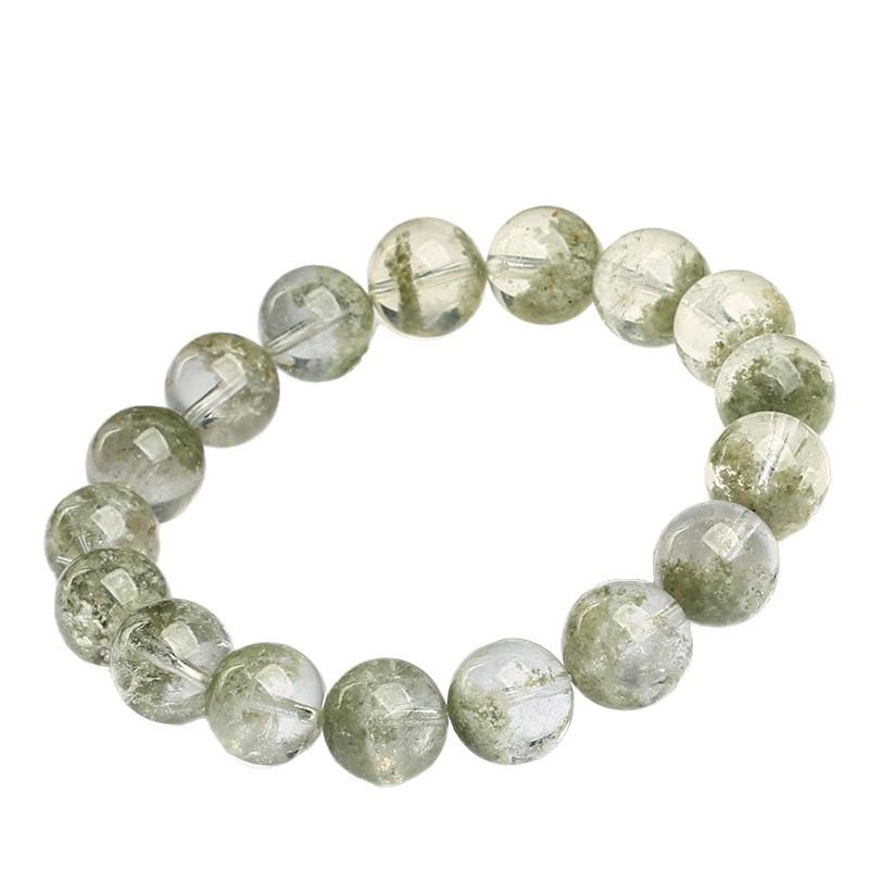 Hongchu Crystal Natural Treasure Bowl Matcha Ghost Bead Bracelet Icy Matcha Ghost Bracelet