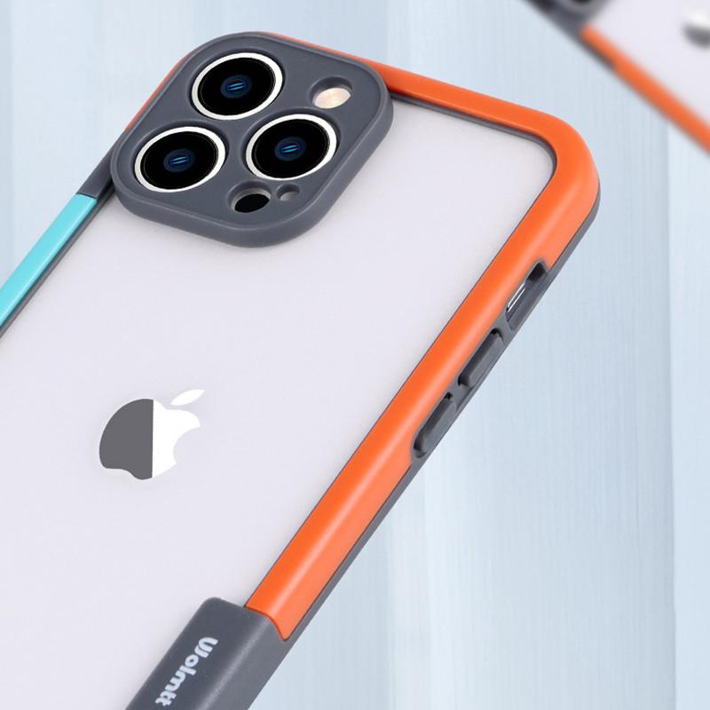 WOLMTT Pro pouzdro pro iPhone 15 Pro Dvoubarevný rám Nárazuvzdorný kryt na mobilní telefon