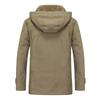 Men's Cross-Border Casual Fleece-Lined Cotton Jacket - Warm Mid-Length Trench for Autumn/Winter