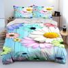 3D Butterfly Flower Bedding Set Women and Girls Down Duvet Cover Pillowcase 2/3pc King Queen Bed Cover Gift Home Textile