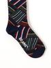 Beams Plus Regimental Crazy 38430006479 Men's Socks, WINE_CRAZY FREE,