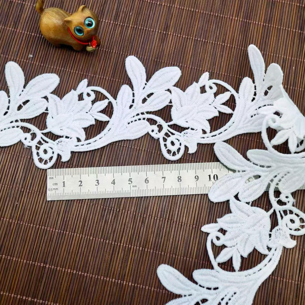 Milk Silk Water Soluble Embroidery Barcode Lace, Lace Clothing Accessories Curtains Desktop Luggage Accessories Fabric Fashion