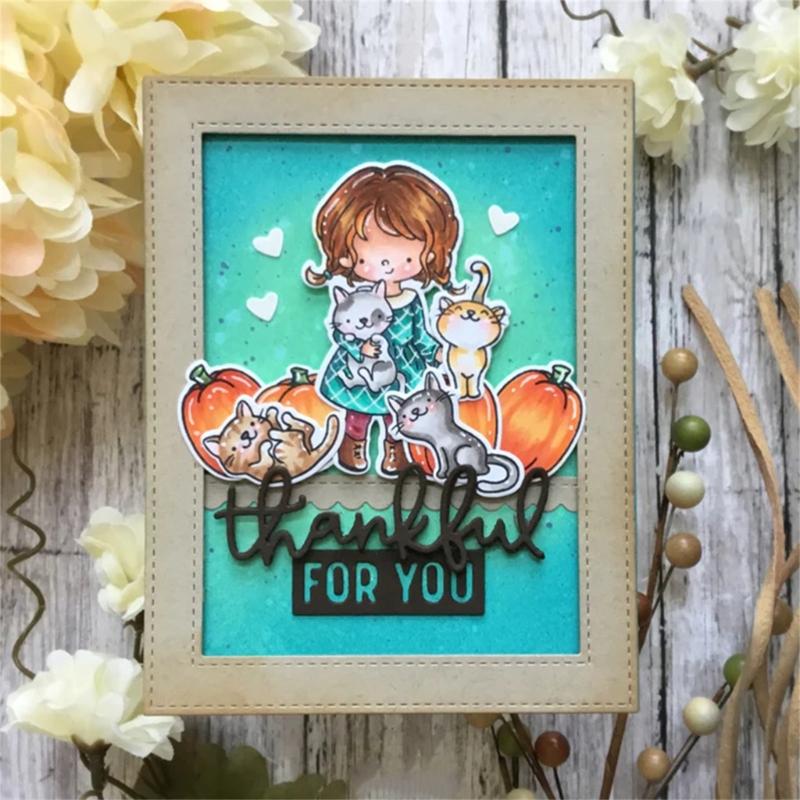 Halloween Embossing Die Cuts Clear Silicone Stamper for Card Making DIY Scrapbooking Craft, Embossing Cutting Dies Stamp