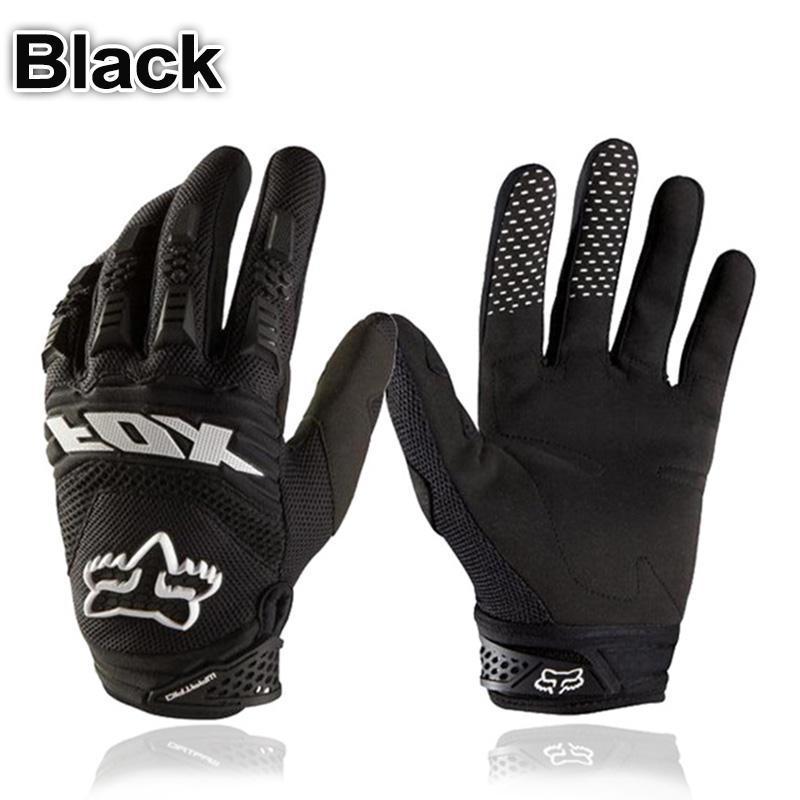 Full Finger Motorcycle Gloves Leather Fabric Wear-resistant Motorbike Guantes Gloves